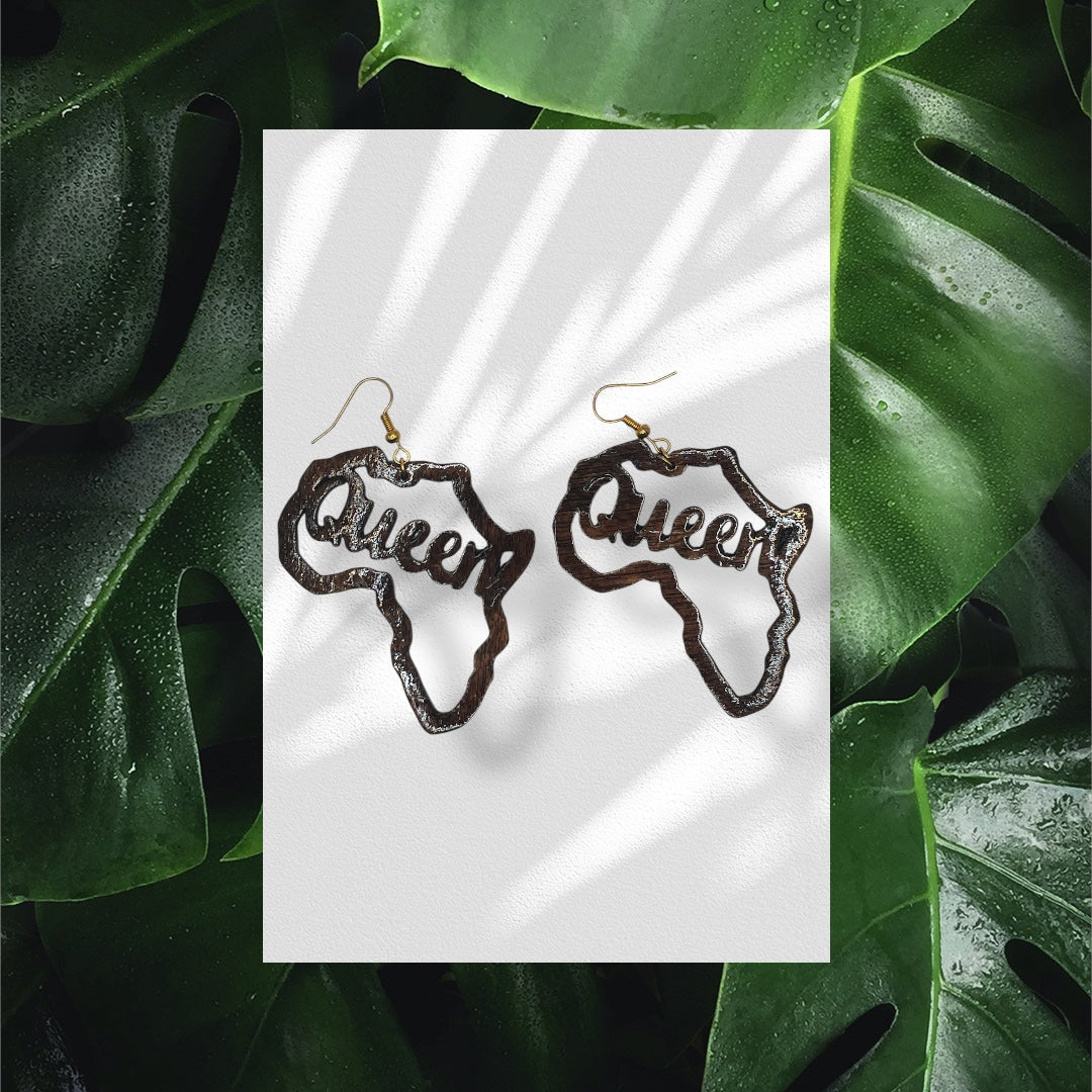 Africa “Queen” Cutout Earrings