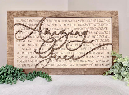 Layered Hymn Wall Art