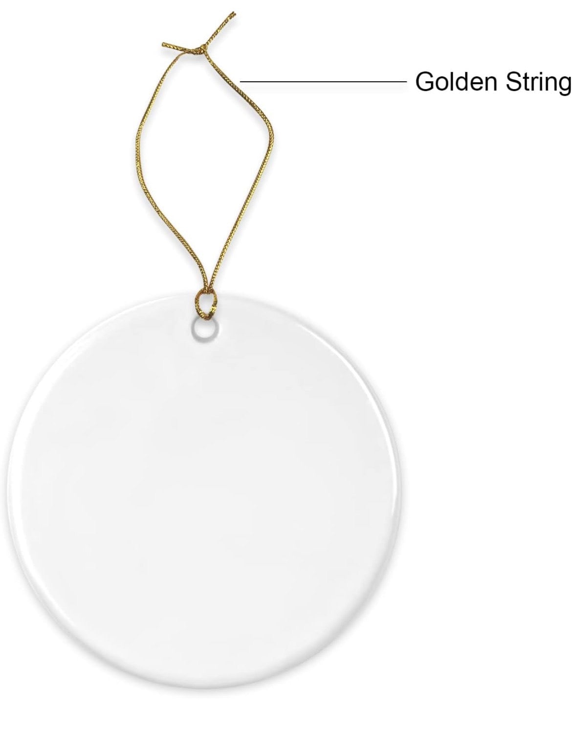 Round Acrylic Sublimation Ornament Blanks
