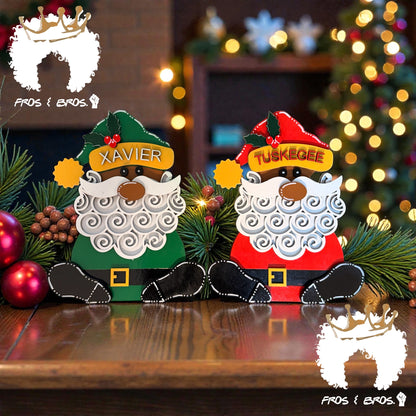 Custom School Spirit Holiday Shelf Sitter Set