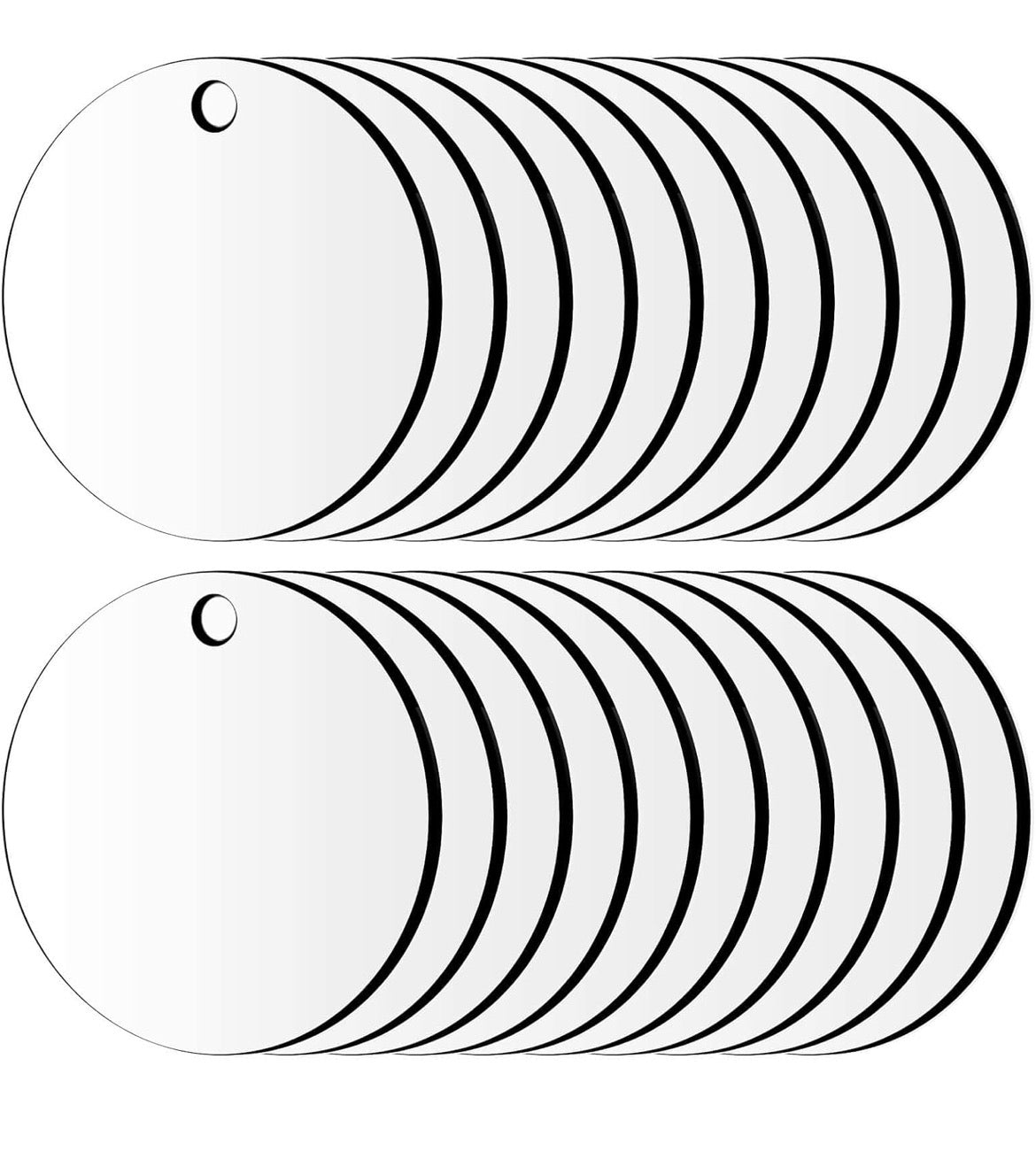 2-sided Round Sublimation Ornaments (MDF)