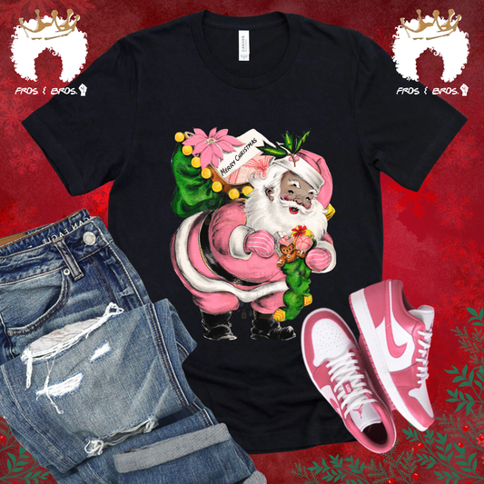 Retro Santa Christmas Tee