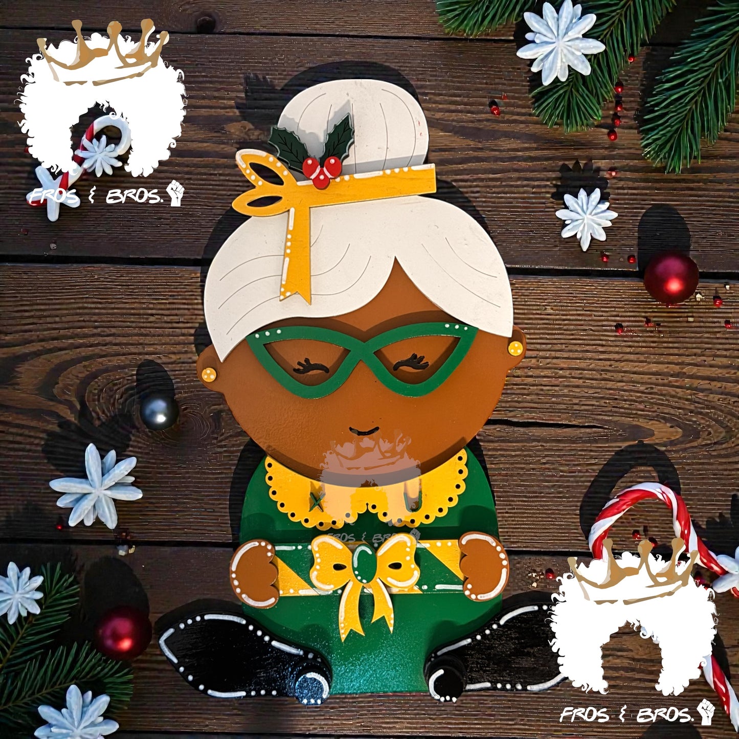 Custom School Spirit Holiday Shelf Sitter Set