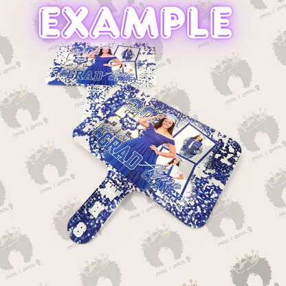 Double-Sided Paddle Fan – Customizeable