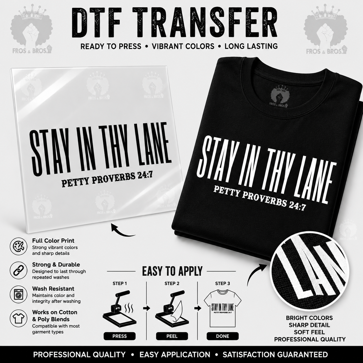 Stay in Thy Lane DTF
