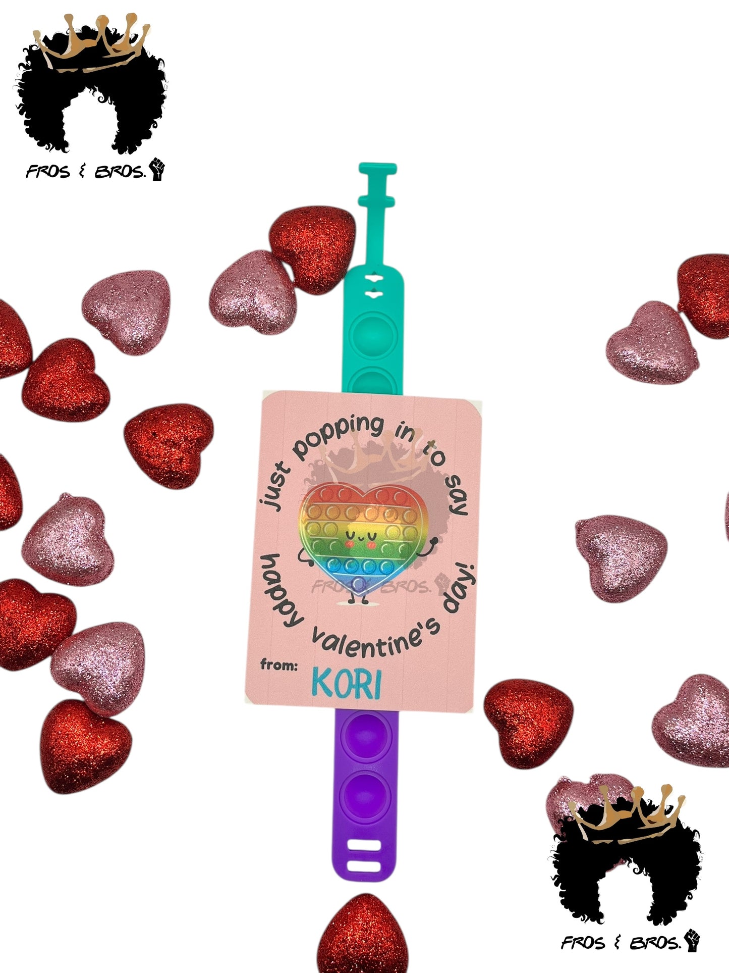 Pop-It Valentine Card Set (Set of 4)