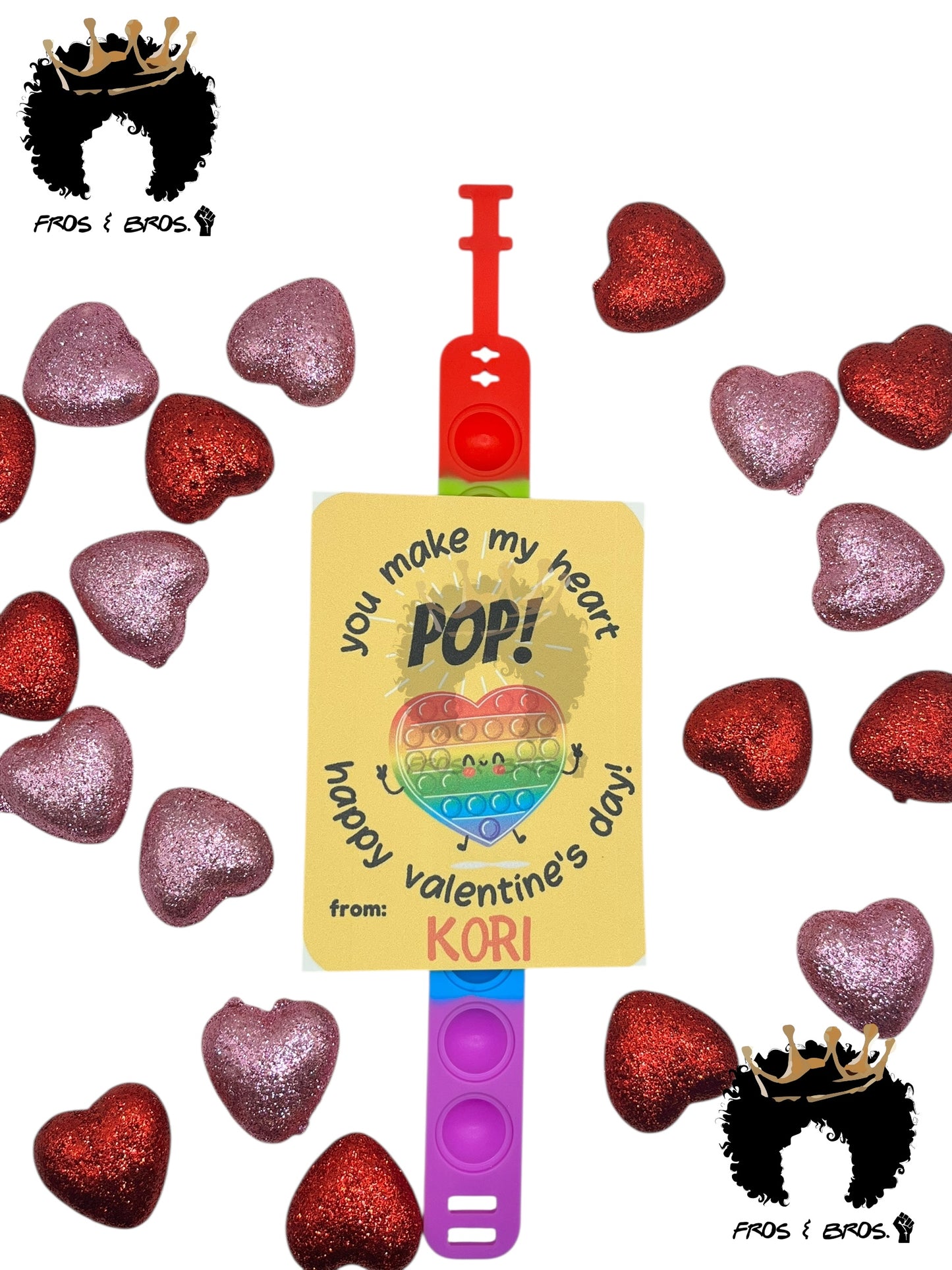 Pop-It Valentine Card Set (Set of 4)