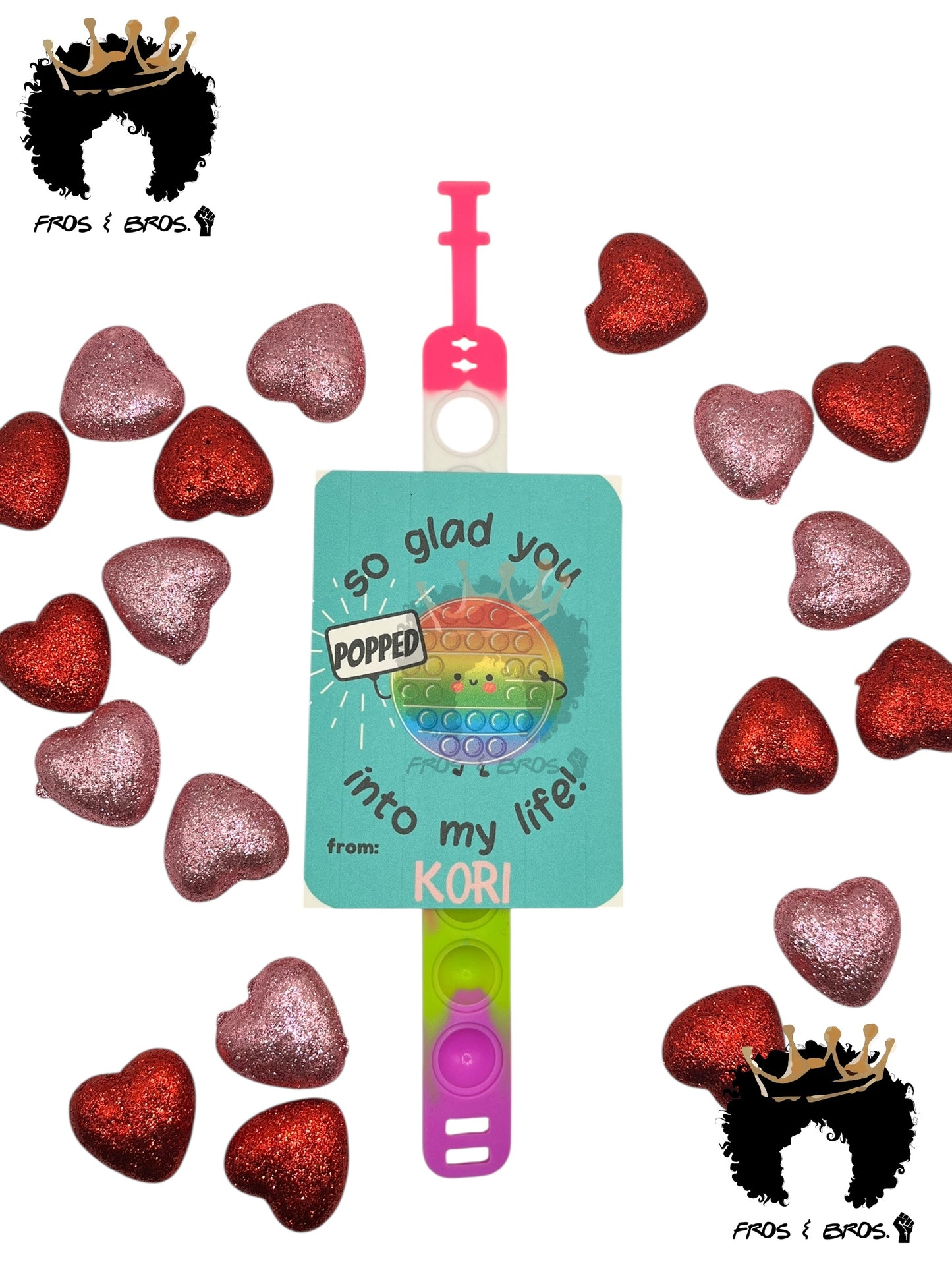 Pop-It Valentine Card Set (Set of 4)