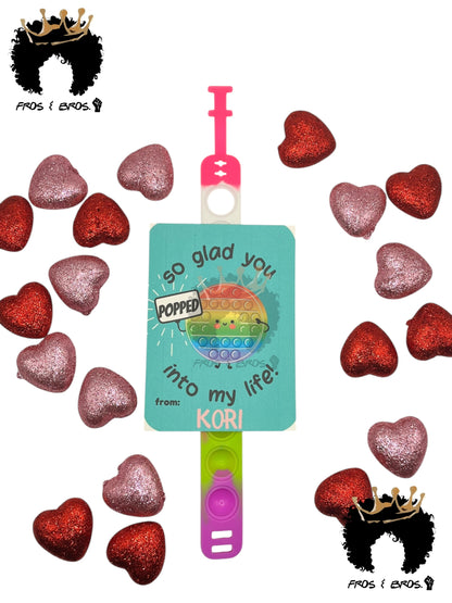 Pop-It Valentine Card Set (Set of 4)