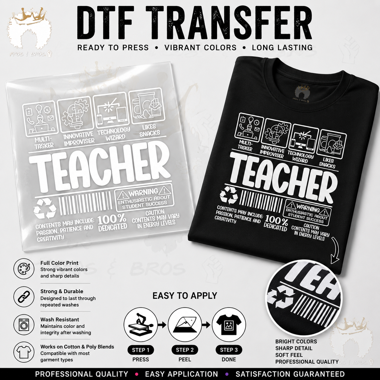Teacher Composition Label DTF